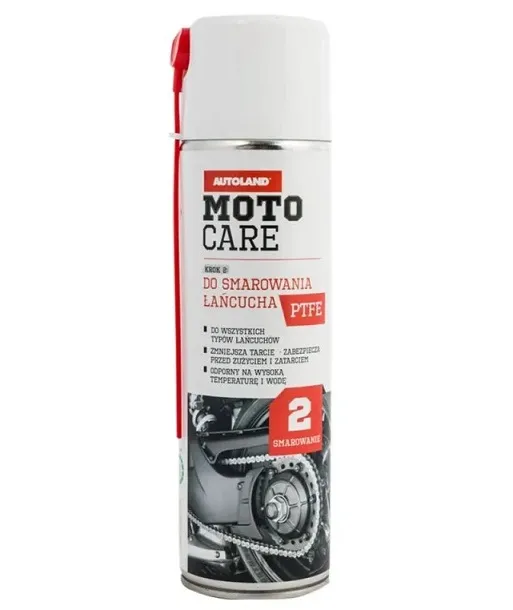 Oblíbený MOTO CARE - mazivo na řetězy + PTFE (teflon) SPRAY 500 ml