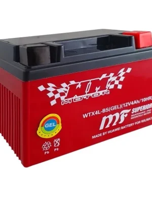 Levný motocyklová baterie akumulátor 12V 4Ah YTX4L-BS 114 x 71 x 86 mm