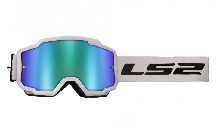 Přímo Od Výrobce motocyklové brýle LS2 CHARGER - bílé zrcadlové