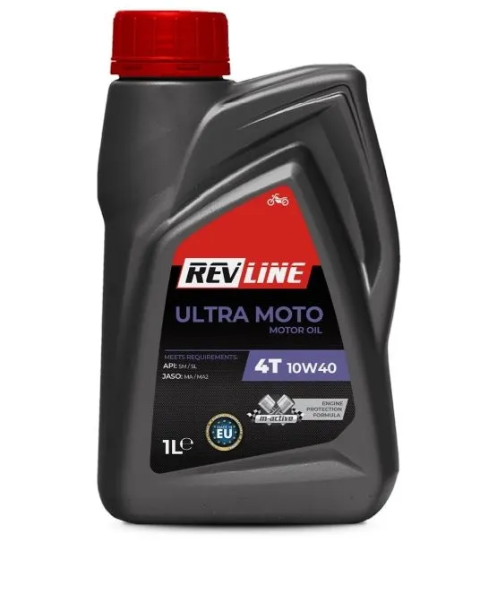 Motorový olej 10W-40 REV LINE polosyntetický motorový olej 4T Zlevněný