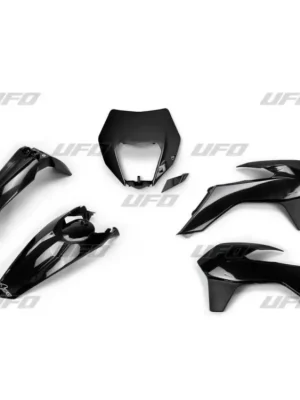 Nejlepší Volba UFO kompletní plasty KTM EXC/EXCF 14-16, barva černá (s krytem světla)