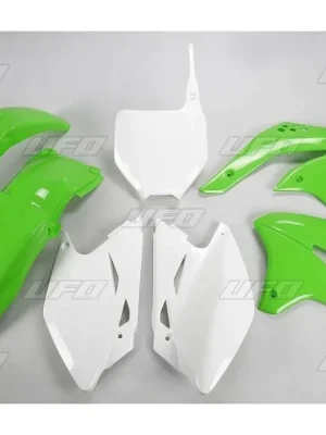 Nejlepší Volba UFO kompletní plasty KAWASAKI KXF 450 08, barva OEM (zelená/bílá)