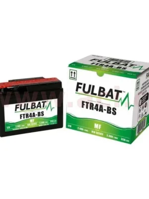 Akce Motobaterie Fulbat 12V, FTR4A-BS, 2,3Ah, 35A, bezúdržbová MF AGM 114x49x86, (včetně balení