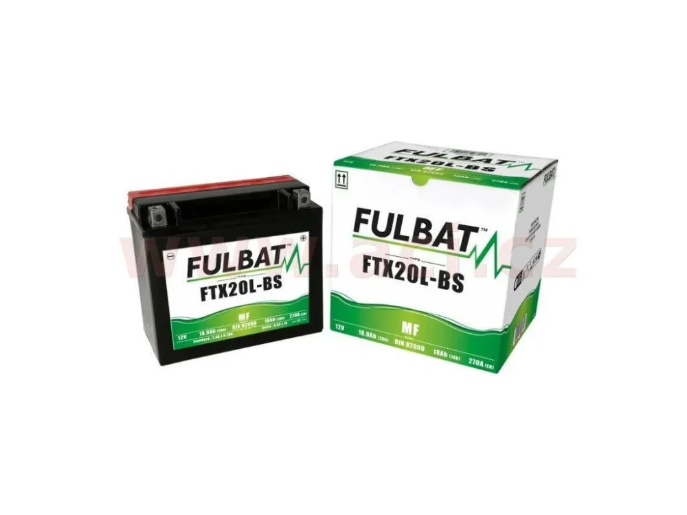 Motobaterie Fulbat 12V, CBTX20L-BS, 18Ah, 270A, bezúdržbová MF AGM 175x87x155, (včetně bal Nejlepší Volba