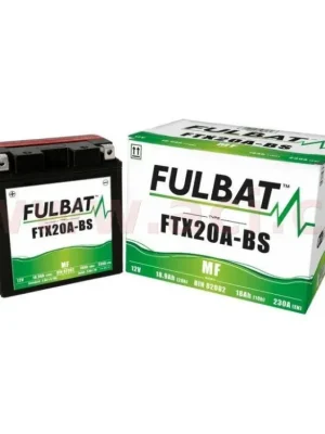 Motobaterie Fulbat 12V, FTX20A-BS, 18Ah, 230A, bezúdržbová MF AGM 150x87x161 (včetně balen Nízká Cena