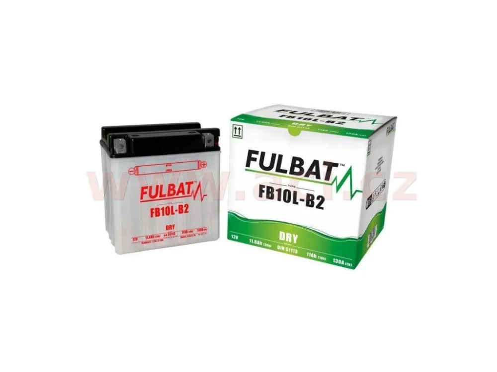 Objednat Nyní Motobaterie Fulbat 12V, FB10L-A2, 11Ah, 130A, konvenční 135x90x145, (včetně balení elektro