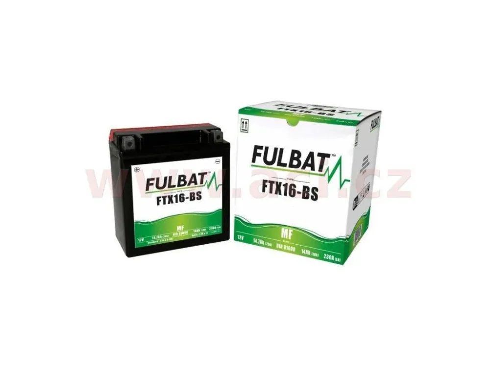 Levný Motobaterie Fulbat 12V, FTX16-BS, 14Ah, 230A, bezúdržbová MF AGM 150x87x161 (včetně balení