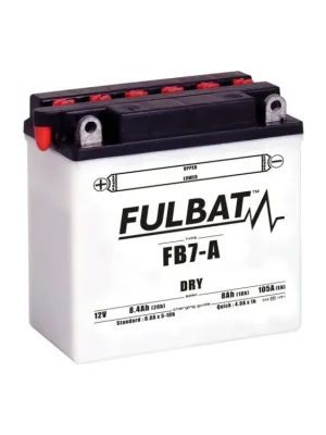 Ihned K Objednání Motobaterie Fulbat 12V, FB7-A, 8Ah, 124A, konvenční 135(145)x75x133, (včetně balení elektr