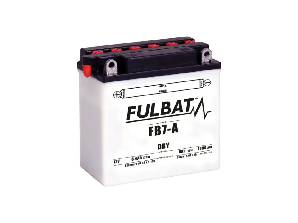Ihned K Objednání Motobaterie Fulbat 12V, FB7-A, 8Ah, 124A, konvenční 135(145)x75x133, (včetně balení elektr