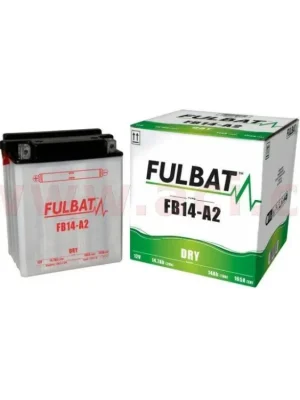 Motobaterie Fulbat 12V, FB14-A2, 14Ah, 165A, konvenční 134x89x166, (včetně balení elektrol Cenová Bomba