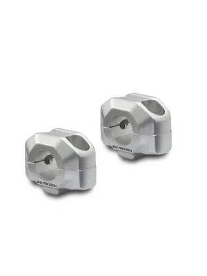 Zvýšení řidítek o 15 mm, pro řídítka Ø 22 mm ,stříbrné SW-Motech Vysoce Kvalitní
