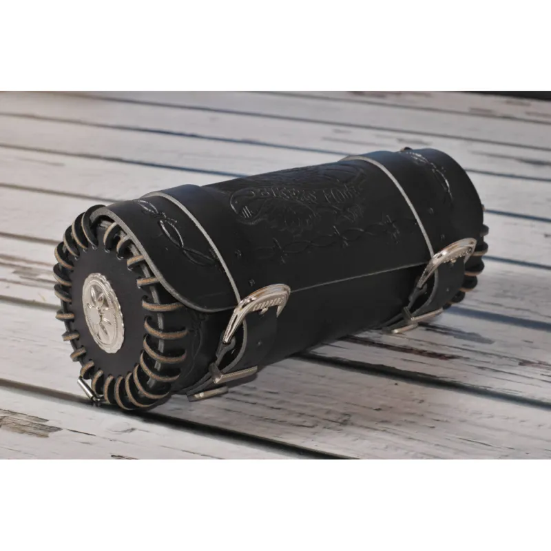 Kožená moto rolka Live to ride 30x12cm Cenově Výhodný