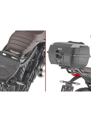 Značkový SR6424 nosič horníhu kufru GIVI pro Triumph Scrambler 400 X (24-26), pro Monolock, bez plotny