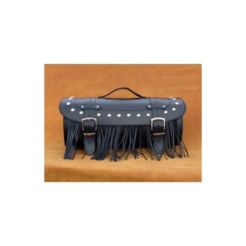 Must-Have Kožený válec na chopper K27, 44 x 19 x 22cm