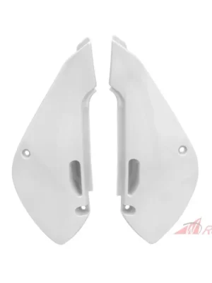 boční číslové tabulky KAWASAKI/SUZUKI, RTECH (bílé, pár)- 5A Sleva