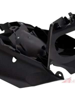 boční číslové tabulky KTM, RTECH (černé, komplet vč. držáku vzduch. filtru)- 5A Značkový