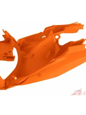 boční číslové tabulky KTM, RTECH (oranžové, komplet vč. držáku vzduch. filtru)- 5A Rychlé Dodání
