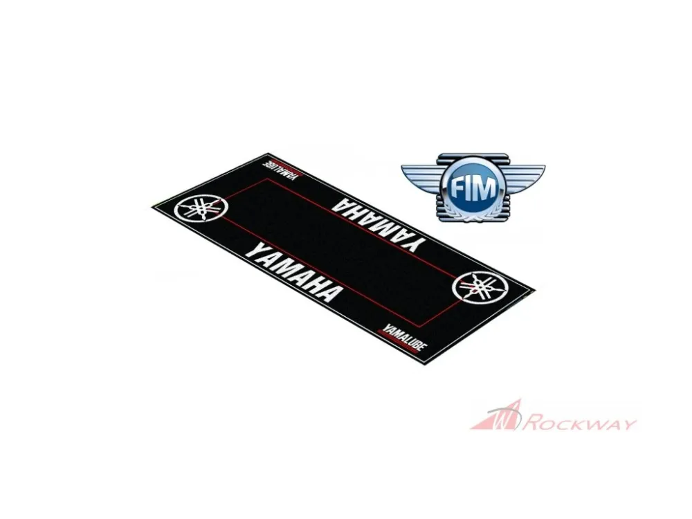 Koberec pod moto 80x200cm YAMAHA černo/bílý 1402- uni Jen Po Omezenou Doba
