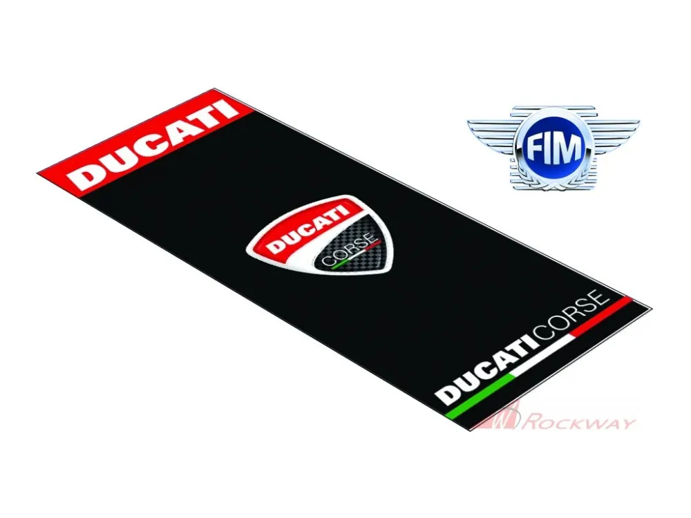 Koberec pod moto 80x250cm DUCATI CORSE černo/červený 304- uni Akční Cena