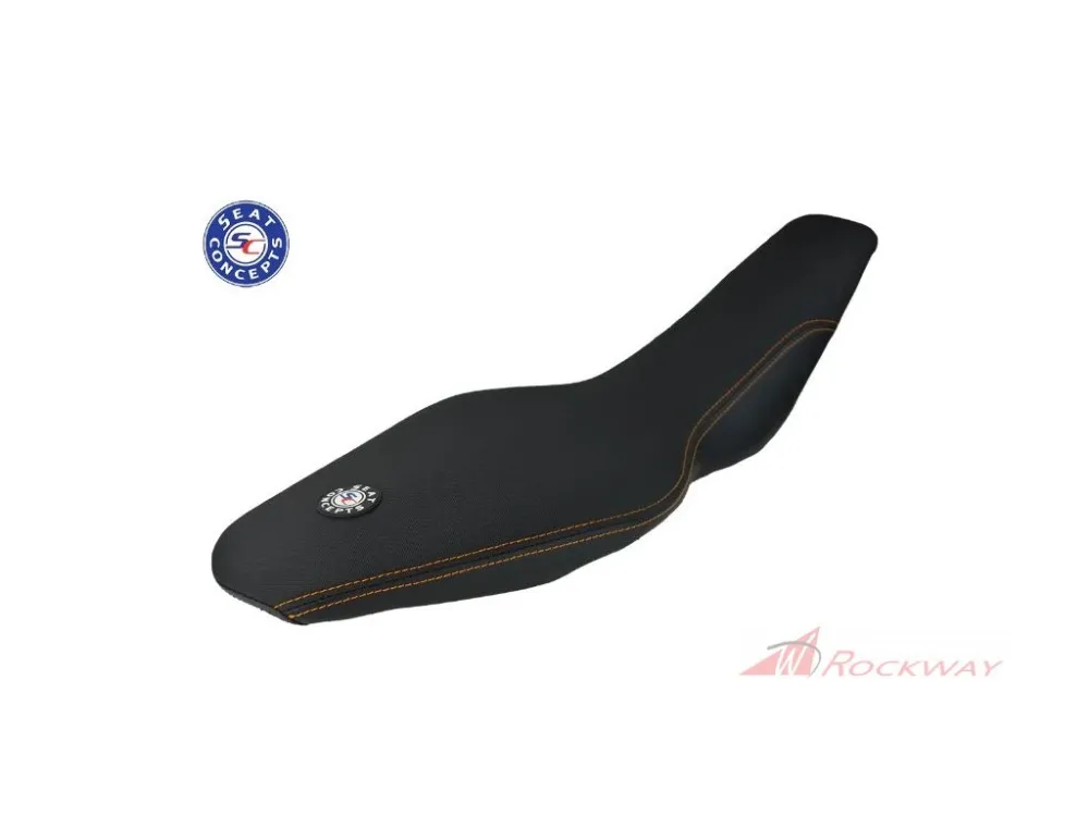 Kompletní sedlo Seat Concepts Comfort XL | KTM 690 SMC / Enduro R (2019+)- Černé prošívání/Možnosti potahu: Orange Semi-Grip Sides / Orange Semi-Grip Top Ihned K Objednání