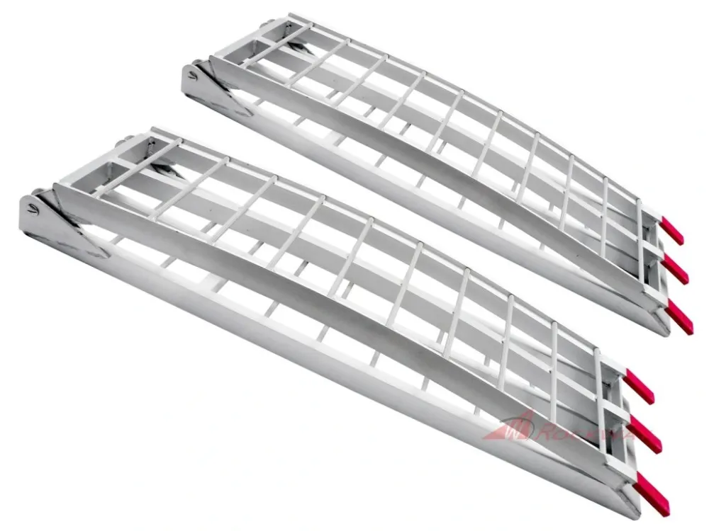Originální nájezdová rampa - skládací - hliníková široká, Q-TECH (max. nosnost 600 kg, 1 pár)- 5A