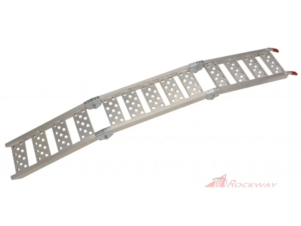 nájezdová rampa - skládací - hliníková třídílná, Q-TECH (max. nosnost 340 kg, 1 ks)- Červená Nejprodávanější