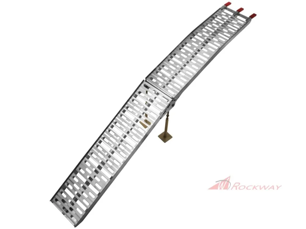 nájezdová rampa HD - skládací - hliníková (s podpěrou), Q-TECH (max. nosnost 340 kg, 1 ks)- Černá/Volba: přední Nejprodávanější