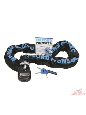Koupit Online řetězový zámek na motocykl Monster, OXFORD (délka 1,2 m)- 5A