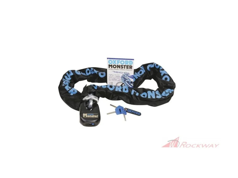 Koupit Online řetězový zámek na motocykl Monster, OXFORD (délka 1,2 m)- 5A