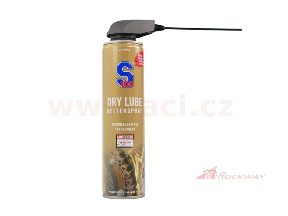 S100 mazivo na řetězy - Dry Lube Chain Spray 400 ml- 5A Akce