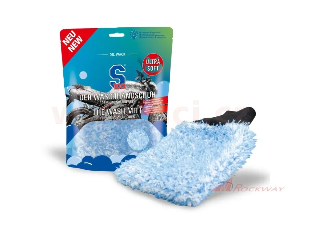 S100 mycí rukavice z mikrovlákna - Wash mitt- 5A Autentický