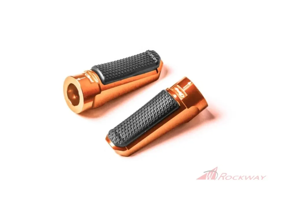 Aktuální Stupačky bez adaptérů PUIG SPORT 7318T oranžová s gumou- 5A