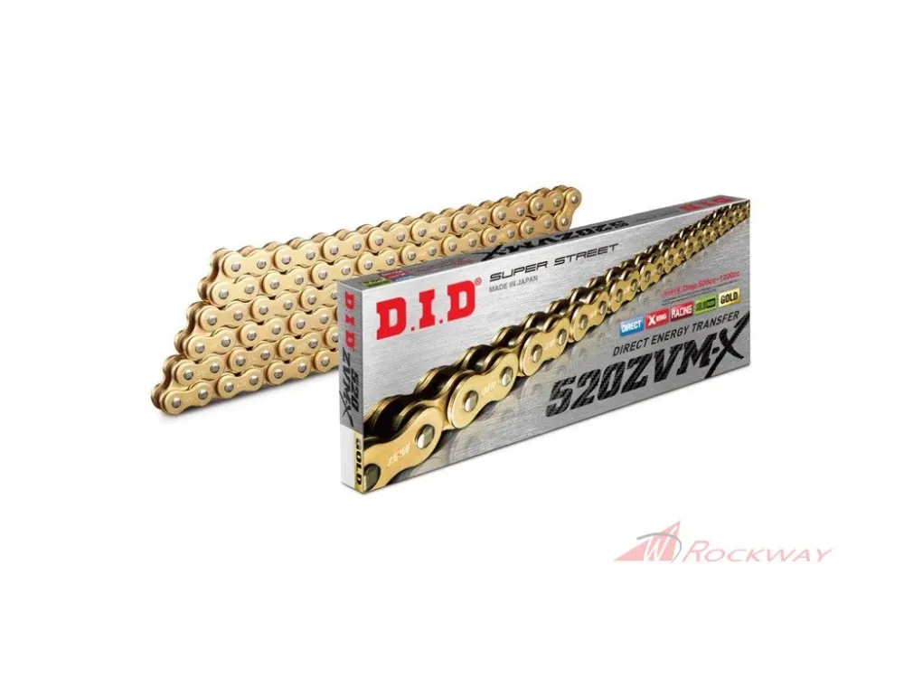SUPERSTREET X-Ring chain D.I.D Chain 520ZVM-X 106 L Zlatá/Zlatá- 5A Vysoce Kvalitní
