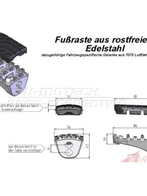 Super Cena SW-Motech - stupačky Honda XL 600 V,XRV 650/750,CRF 1000 L- 5A