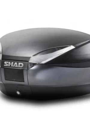 Vrácení Zdarma Vrchní kufr na motorku SHAD SH48 D0B48300 Tmavě šedo/černá se zámkem PREMIUM SMART