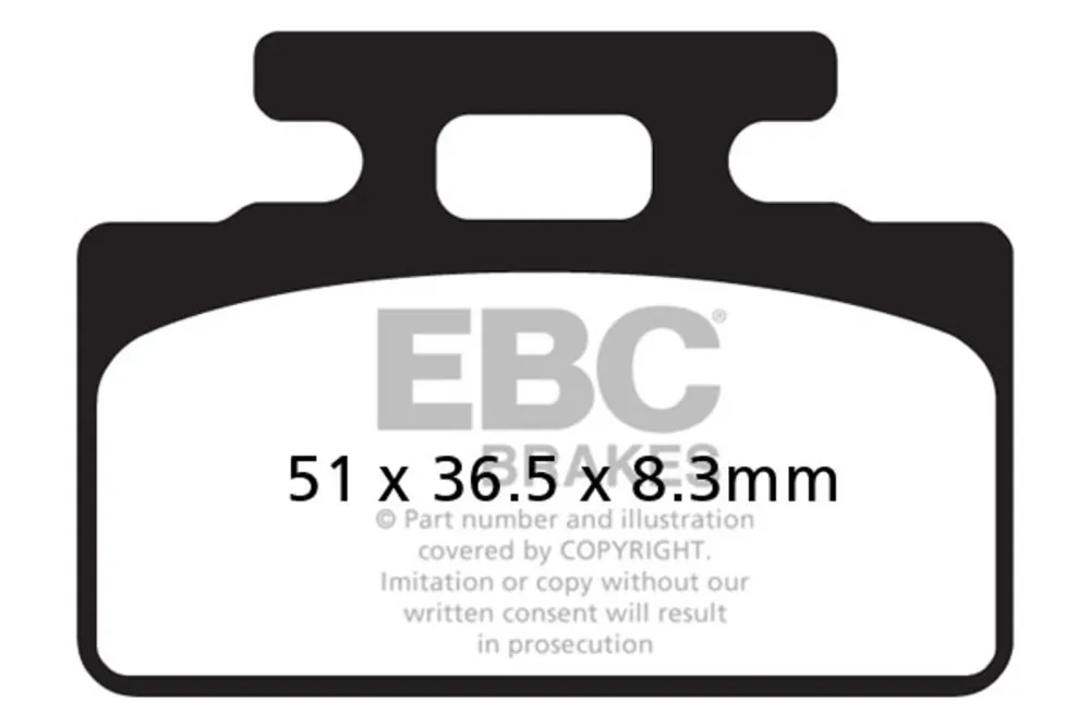 Brzdové destičky EBC SFAC151 Originální