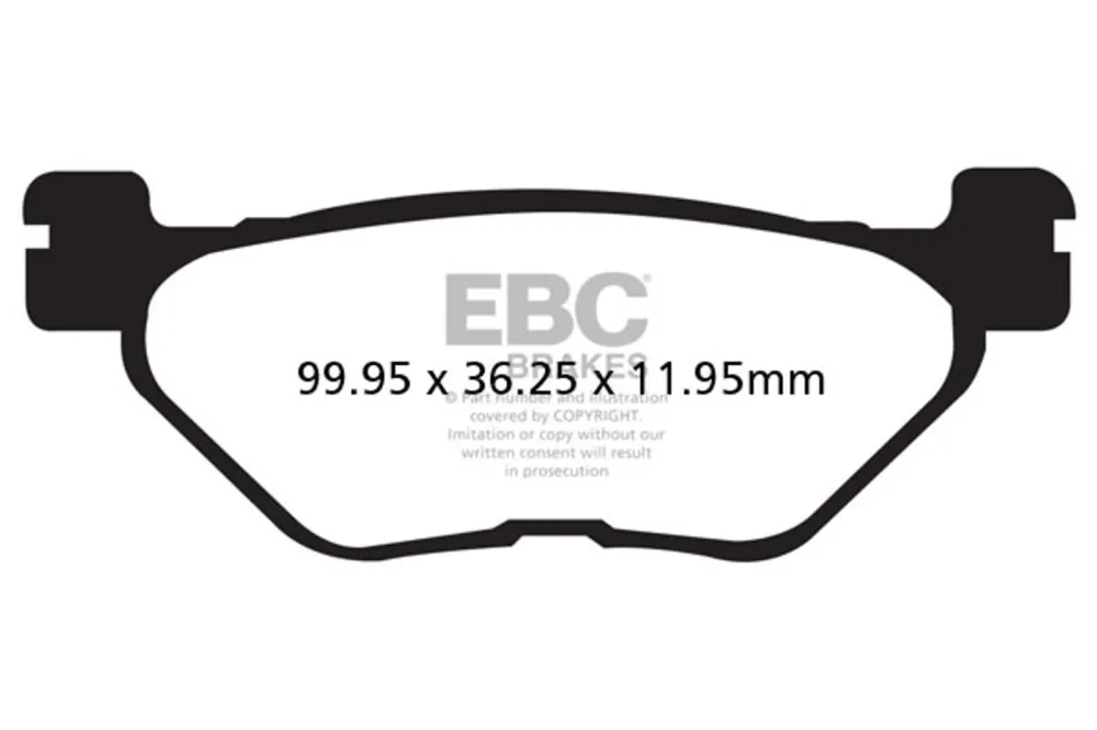 Brzdové destičky EBC SFAC319 Finální Výprodej