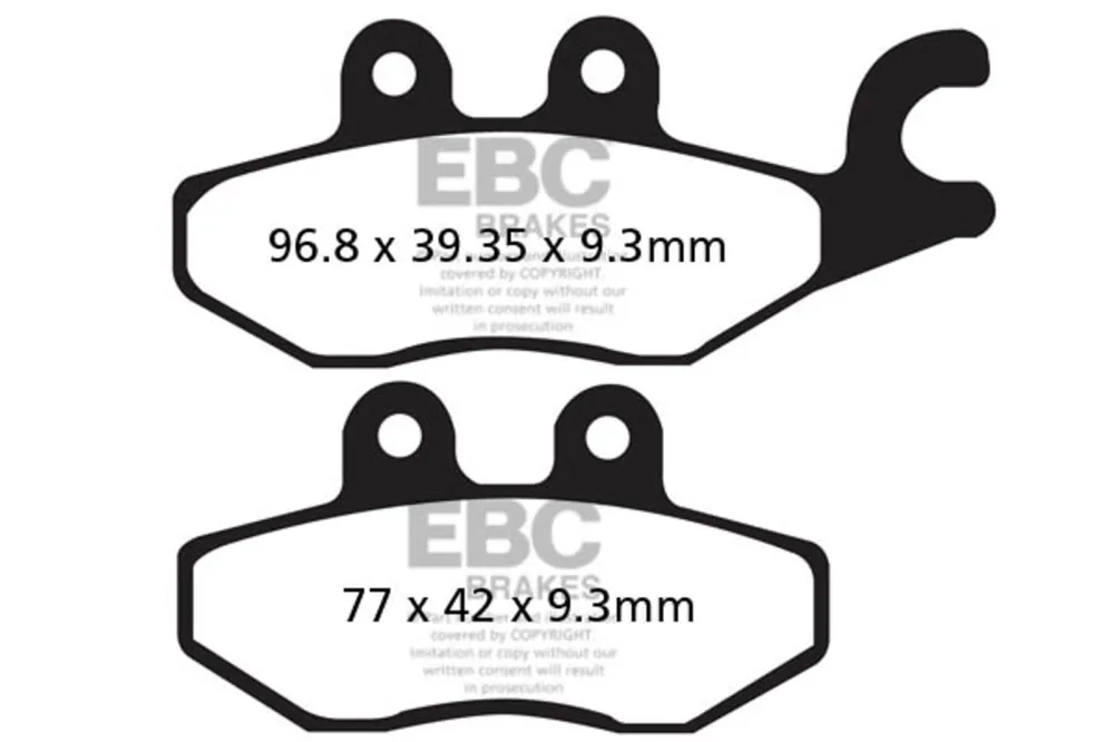 Originální Brzdové destičky EBC SFAC418
