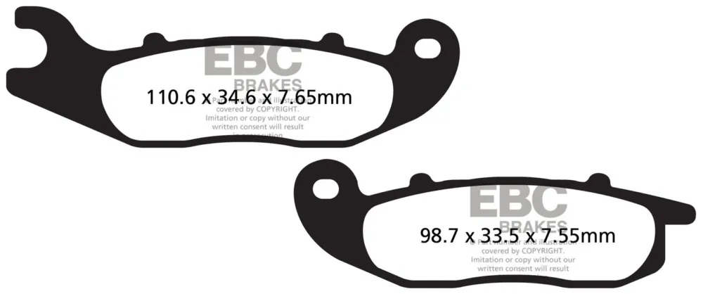 Vysoce Kvalitní Brzdové destičky EBC SFAC693