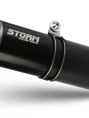 Akční Cena Koncovka výfuku STORM OVAL B.004.LX2B Černá ocel