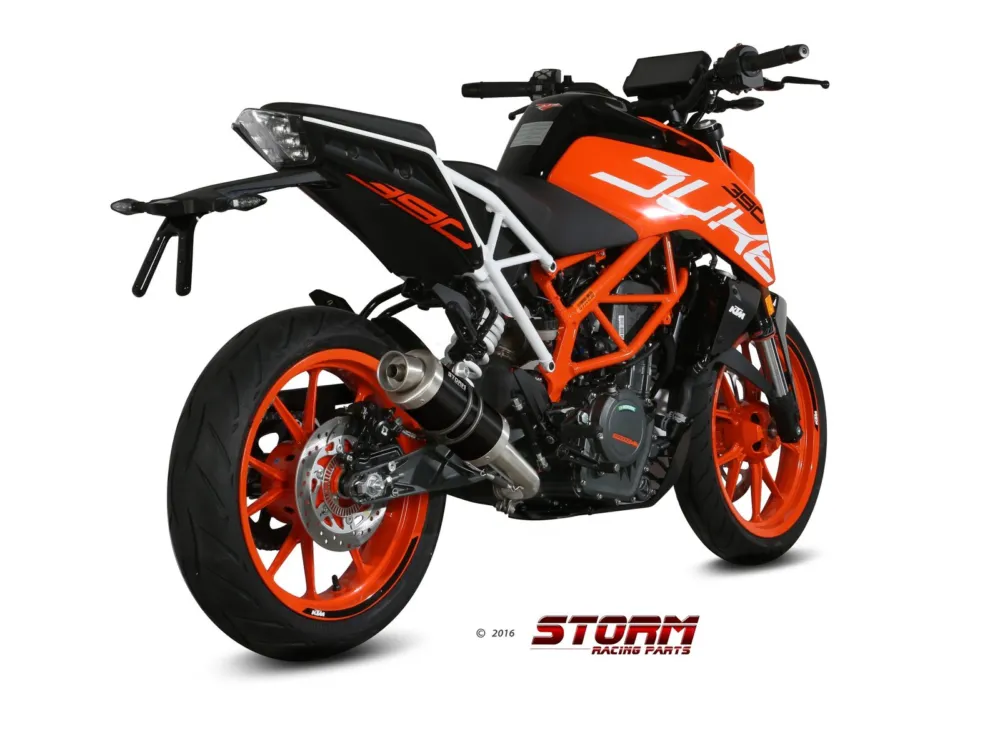 Autentický Koncovka výfuku STORM GP KT.019.LXSB Černá ocel