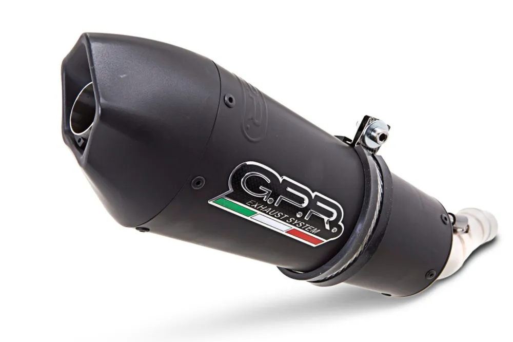 Dokud Zásoby Vydrží Mid-full výfukový systém GPR NEW GRAND PRIX EVO BLACK TITANIUM D.116.GPAN.BLT Titanová matná černá zahrnuje odnímatelný dB killer