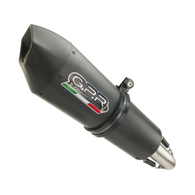 Kup Teď Mid-full výfukový systém GPR NEW GRAND PRIX EVO BLACK TITANIUM MO.6.CAT.GPAN.BLT Titanová matná černá zahrnuje odnímatelný db killer a katalyzátor