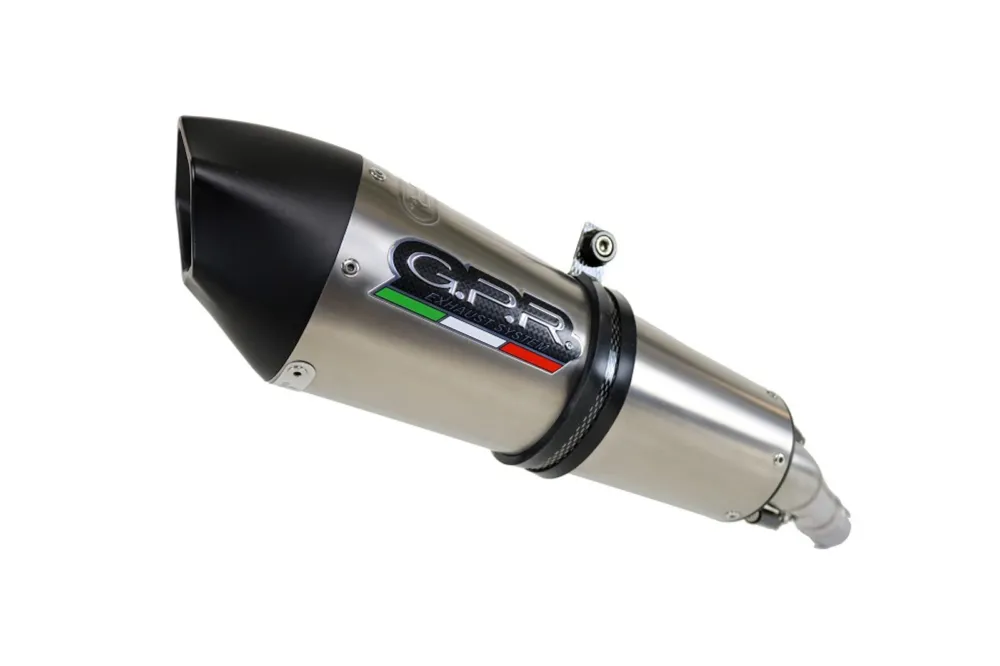 Bezpečná Platba Mid-full výfukový systém GPR NEW GRAND PRIX EVO TITANIUM S.182.GPAN.TO Broušený titan zahrnuje odnímatelný db killer a katalyzátor