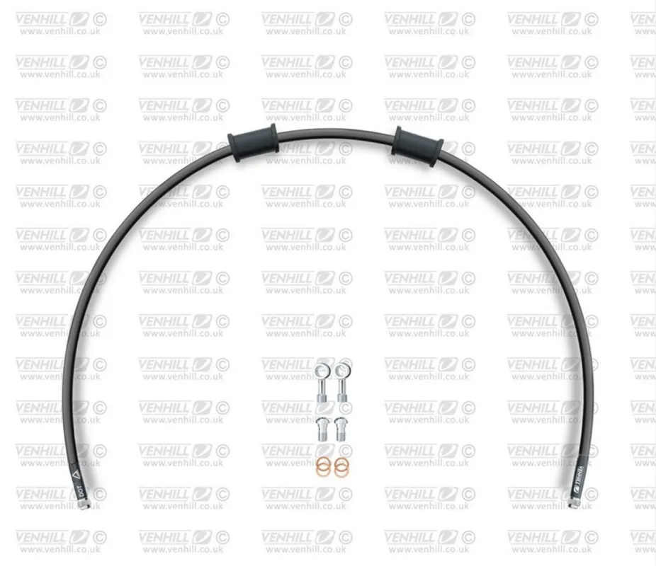 Kup Teď Hadice přední brzdy sada Venhill POWERHOSEPLUS SUZ-1009F-BK (1 hadice v sadě) černé hadice, chromové koncovky