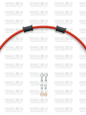 Akce Hadice zadní brzdy Venhill POWERHOSEPLUS KAW-6033R-RD (1 hadice v sadě) červené hadice, chromové koncovky