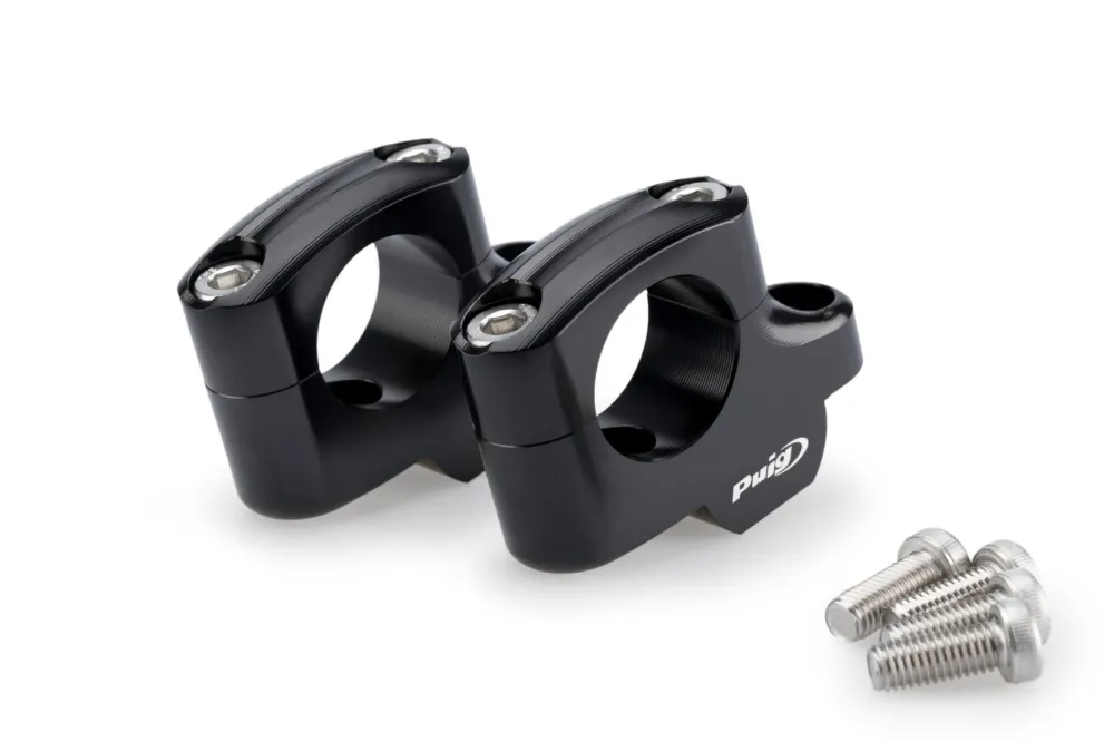 Zvýšení řidítek PUIG PULLBACK 21801N černý height 20mm, d 32mm Výprodej