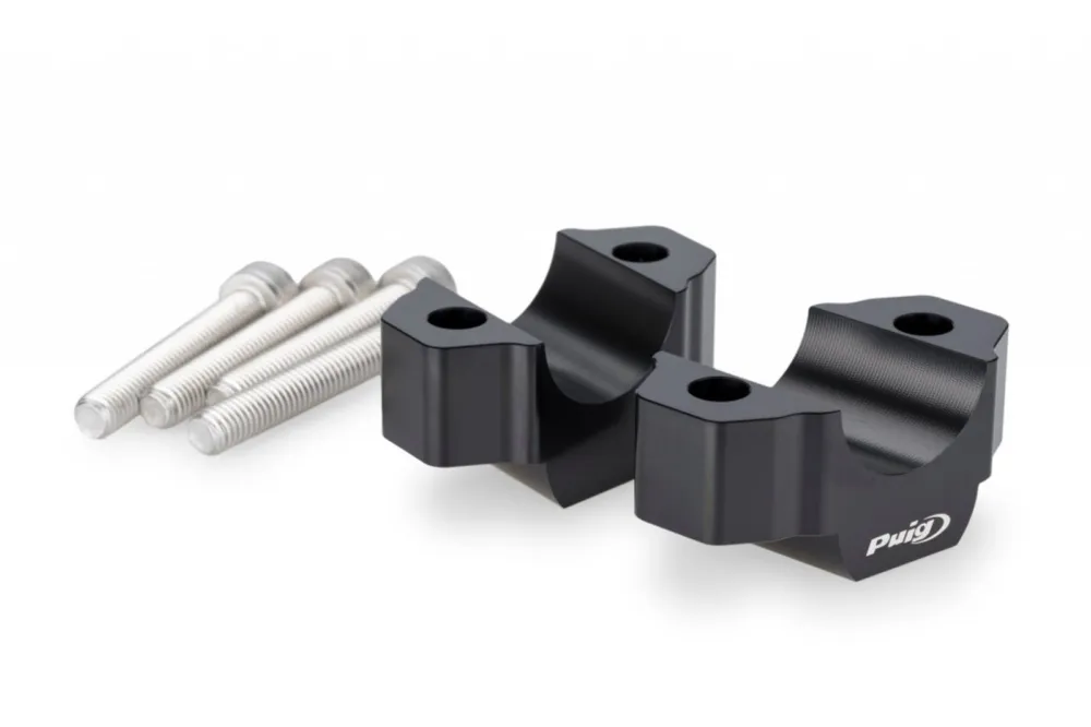 Autentický Zvýšení řidítek PUIG 22100N černý height 20mm, d 29mm