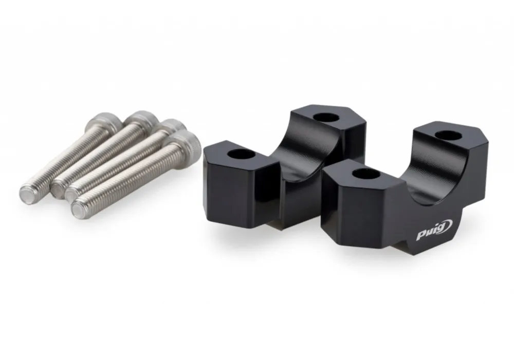 Zvýšení řidítek PUIG 22142N černý height 20mm, d 29mm Tovární Cena