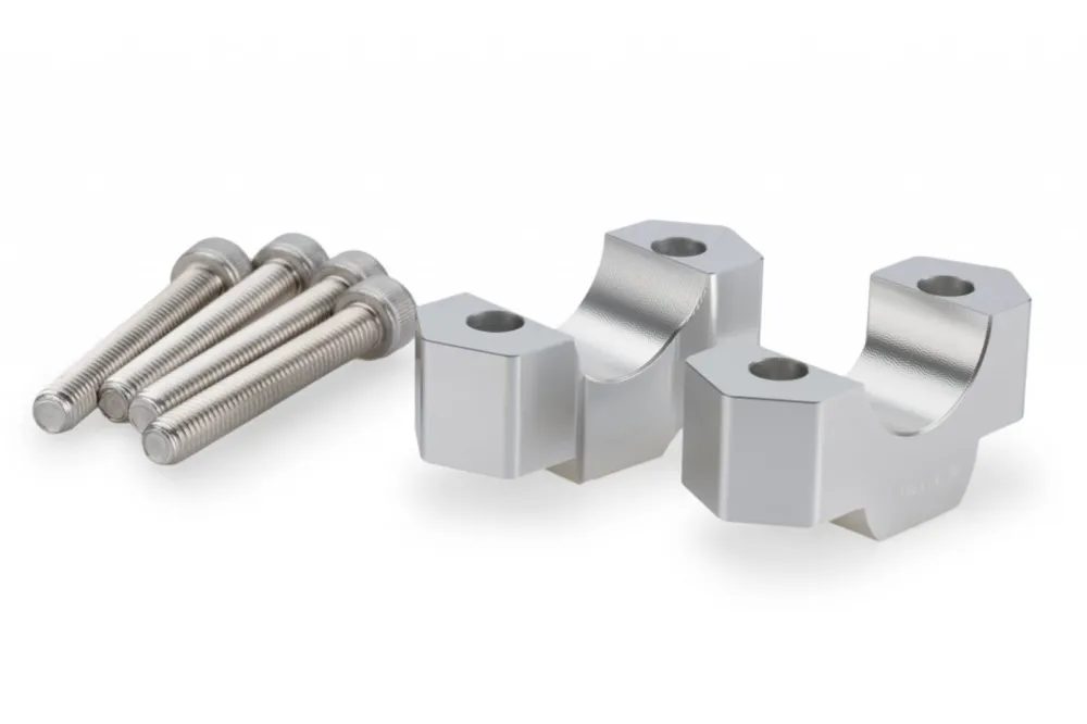 Omezená Nabídka Zvýšení řidítek PUIG 22142P stříbrná height 20mm, d 29mm